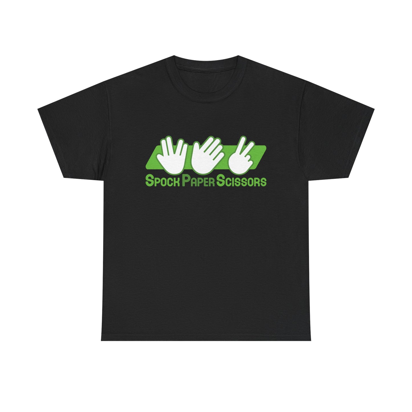 SpockPaperSicssors Unisex Heavy Cotton Tee