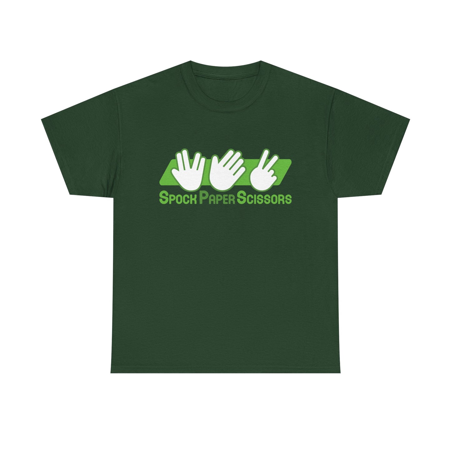 SpockPaperSicssors Unisex Heavy Cotton Tee