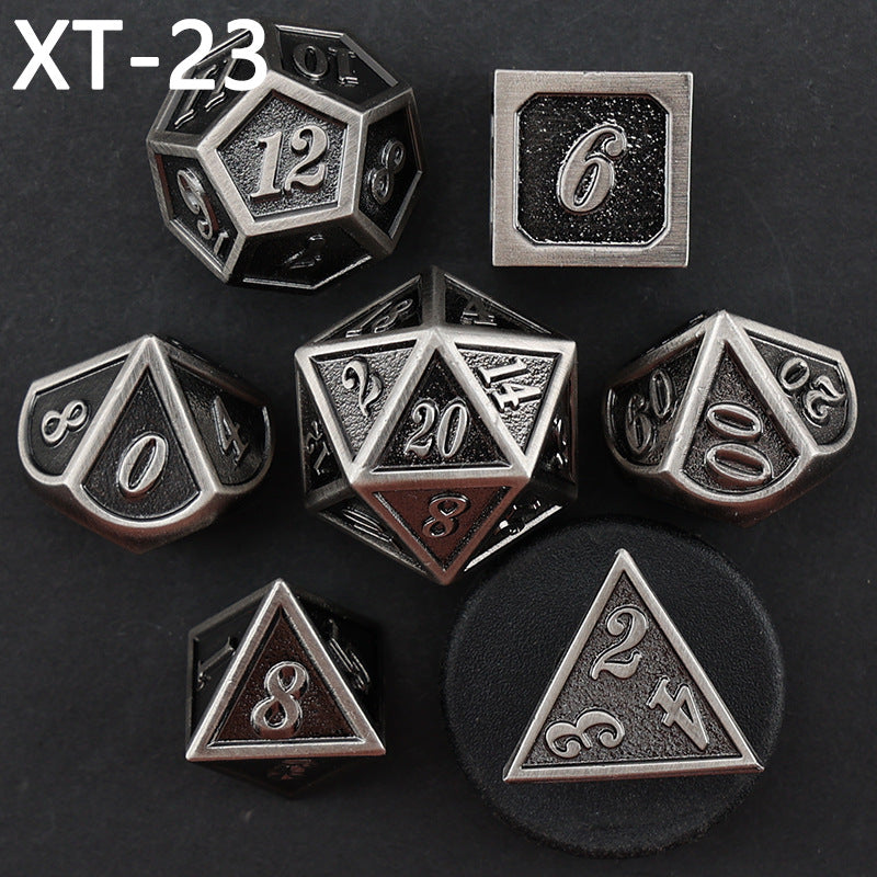 Metal Easy Read Multi-sided Gaming Dice Set