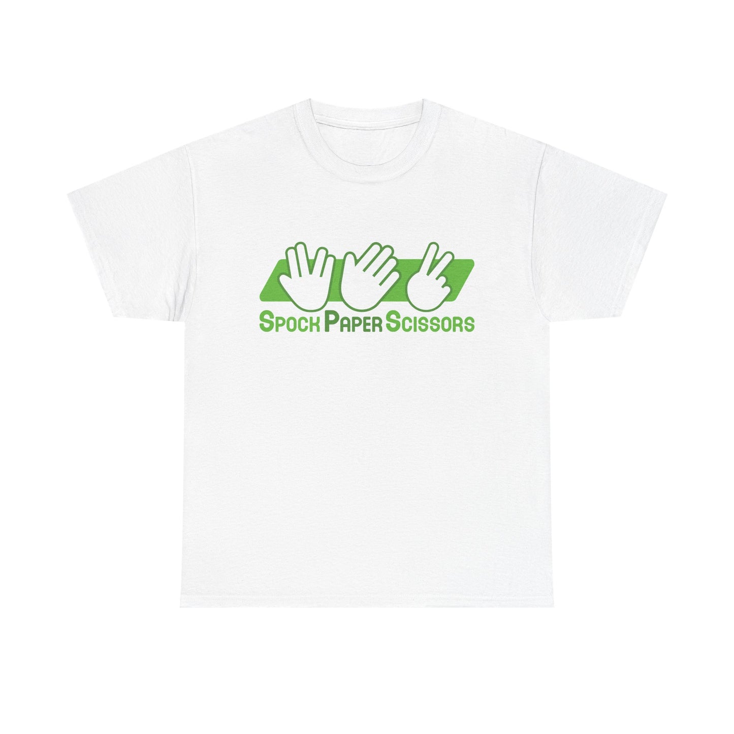 SpockPaperSicssors Unisex Heavy Cotton Tee