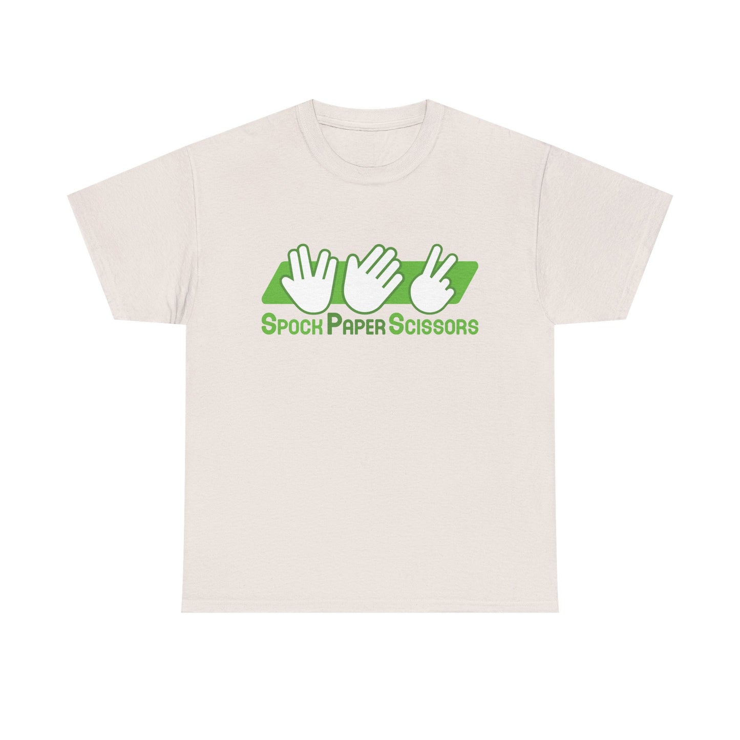 SpockPaperSicssors Unisex Heavy Cotton Tee