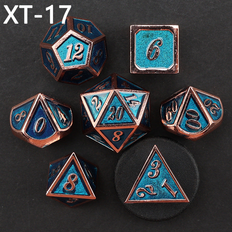 Metal Easy Read Multi-sided Gaming Dice Set