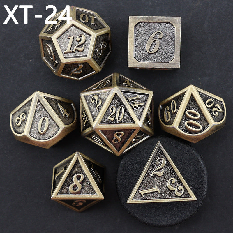 Metal Easy Read Multi-sided Gaming Dice Set