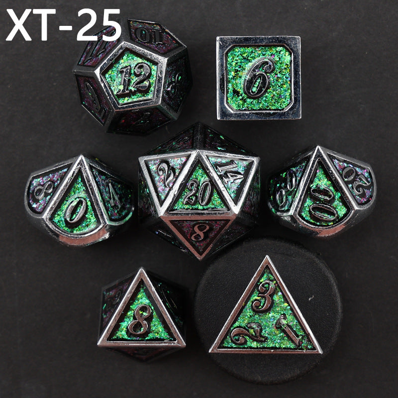 Metal Easy Read Multi-sided Gaming Dice Set