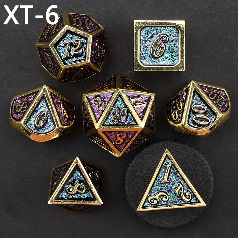 Metal Easy Read Multi-sided Gaming Dice Set