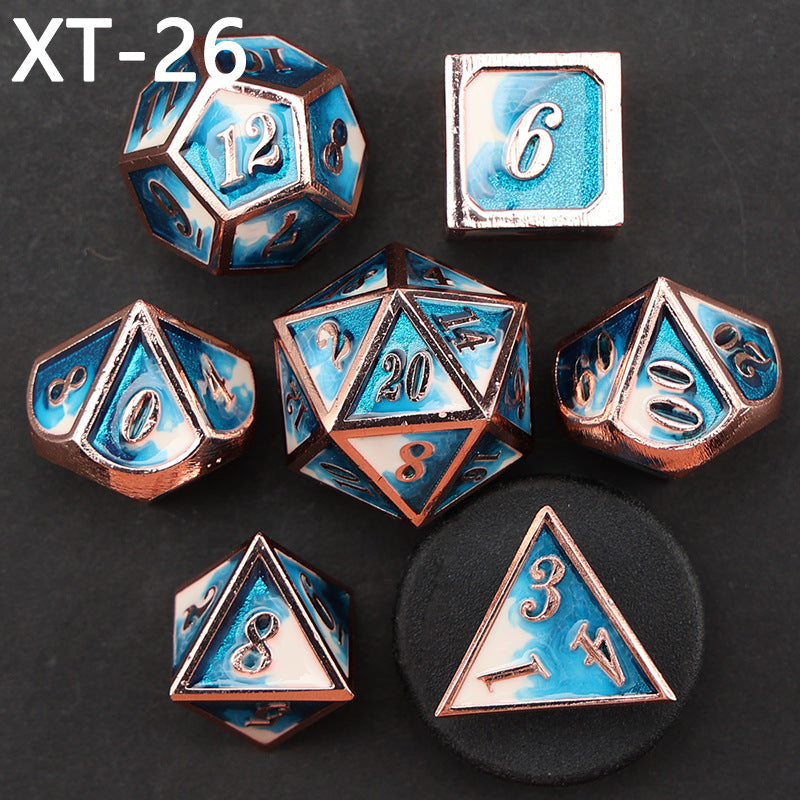Metal Easy Read Multi-sided Gaming Dice Set