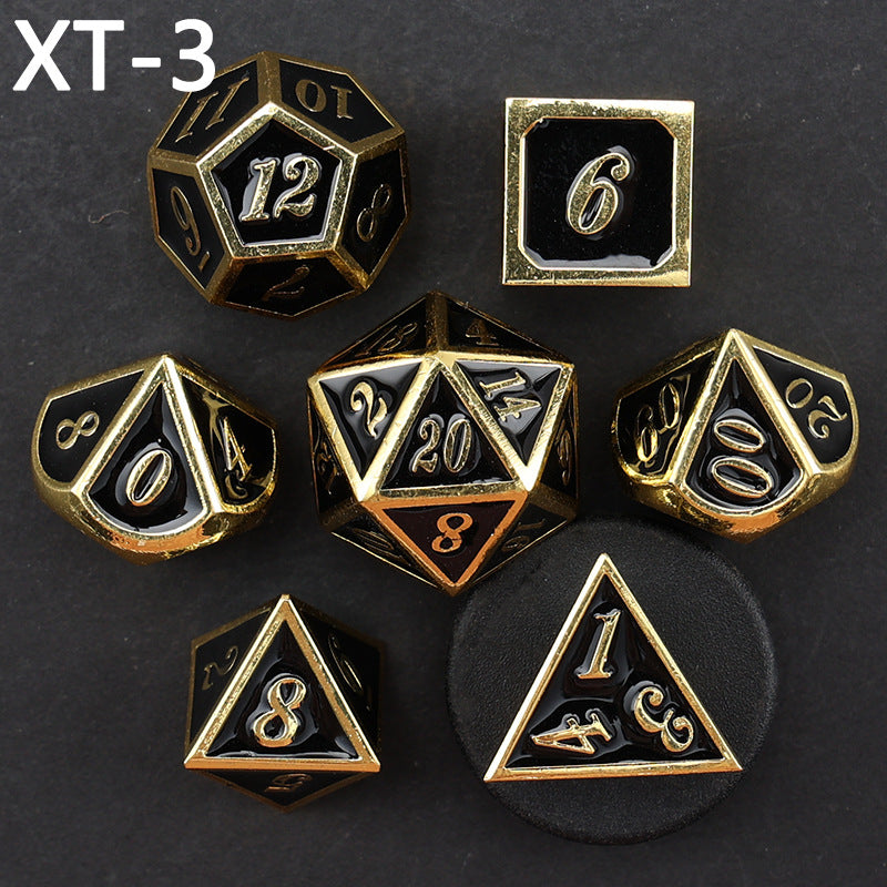 Metal Easy Read Multi-sided Gaming Dice Set
