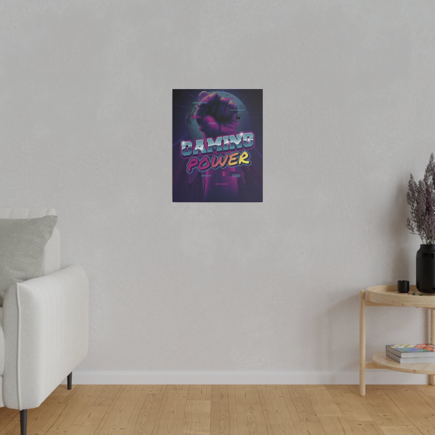 Gaming Power Matte Canvas Print, Stretched, 0.75"