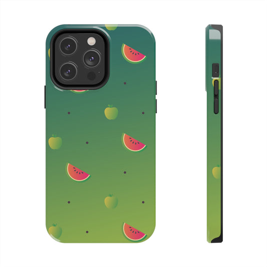 Summer Apple and Watermelon Tough iPhone Cases