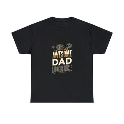 Awesome Dad Unisex Heavy Cotton Tee