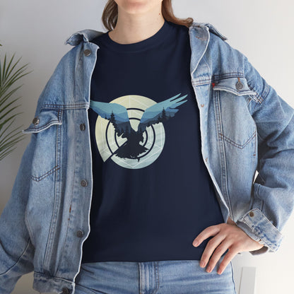 Eagle in Flight Unisex Heavy Cotton Tee