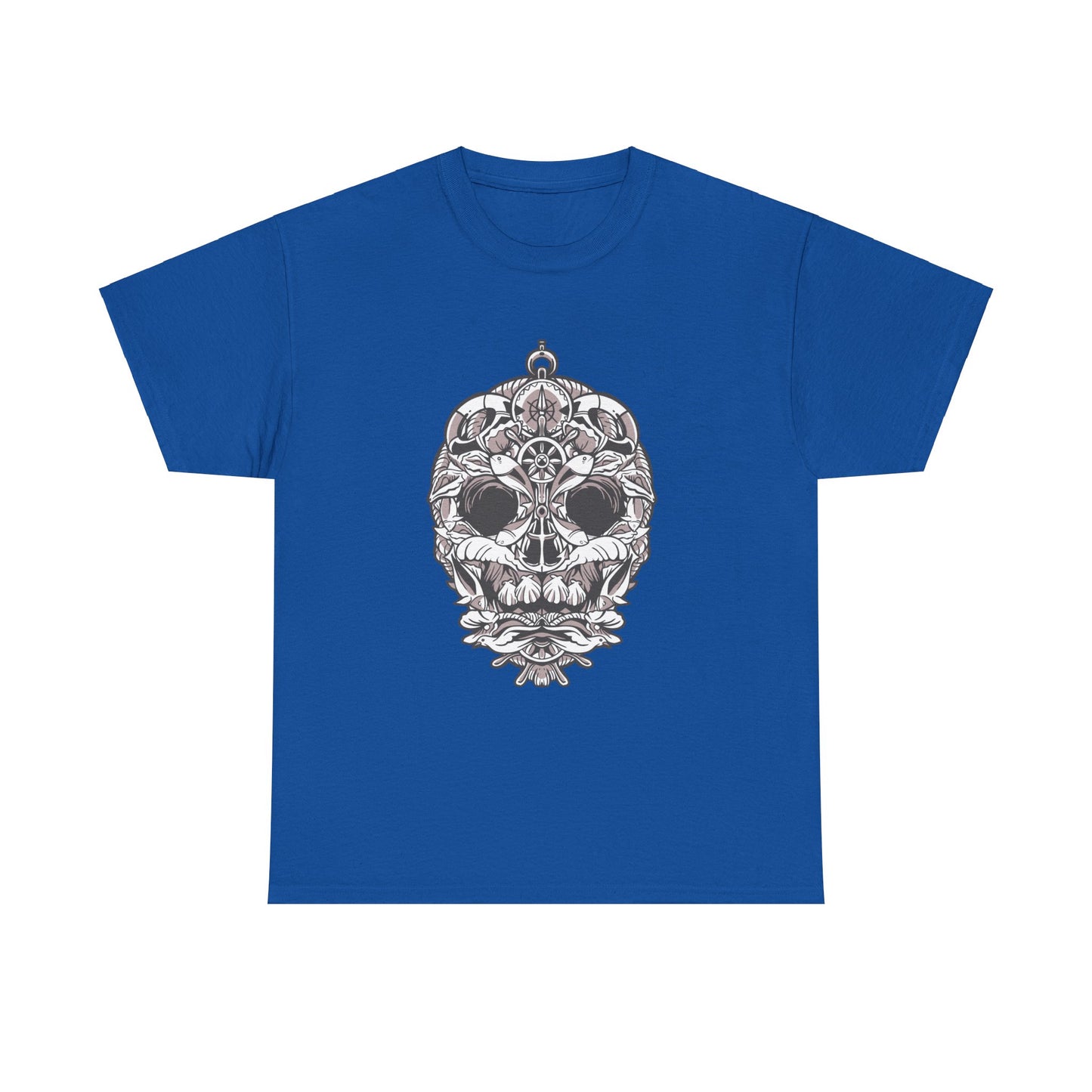 Nautical Skull Unisex Heavy Cotton Tee