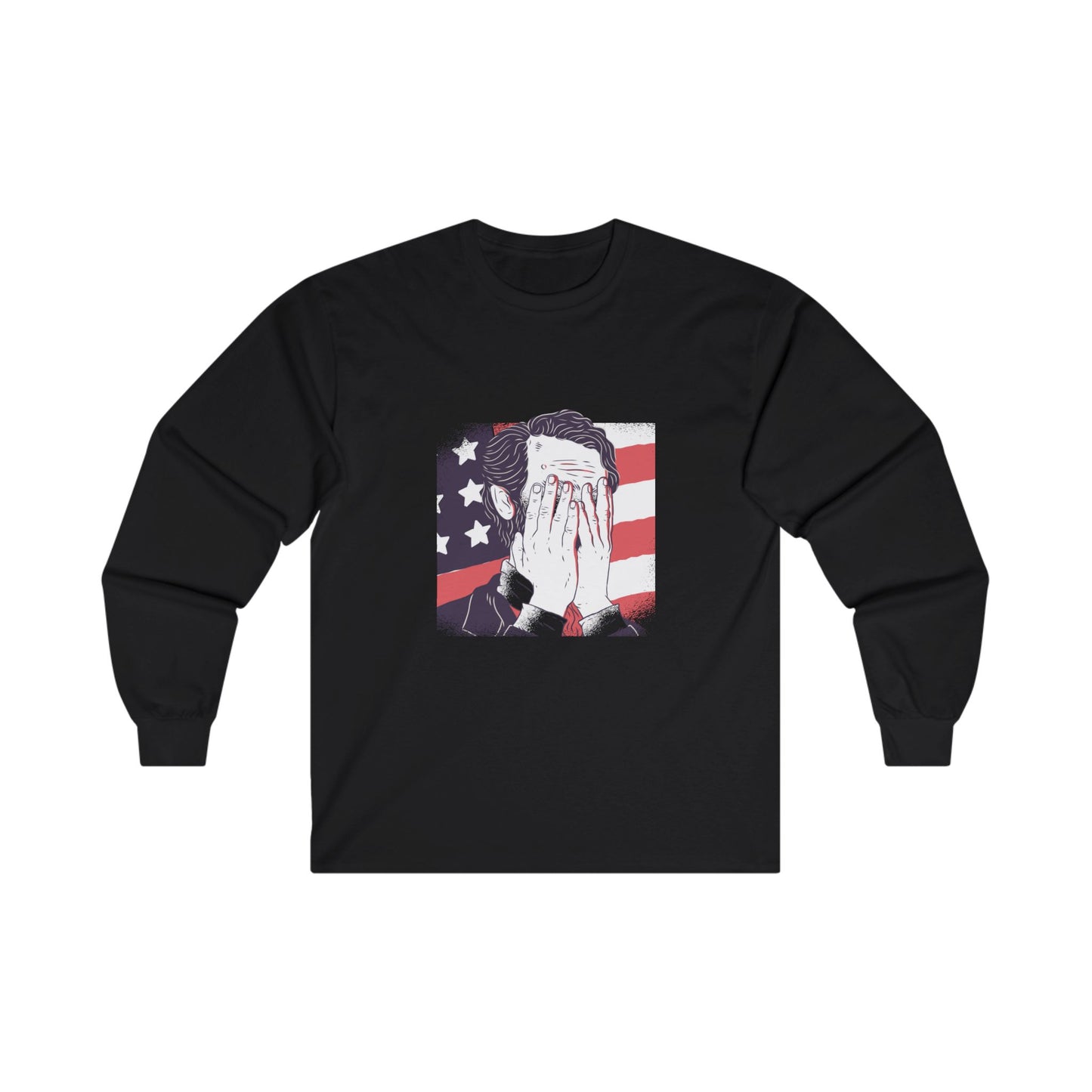 Ashamed Abraham Lincoln Ultra Cotton Long Sleeve Tee