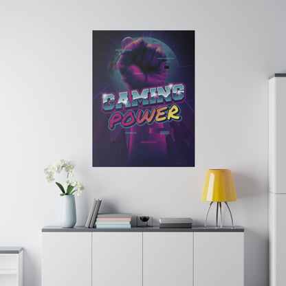 Gaming Power Matte Canvas Print, Stretched, 0.75"