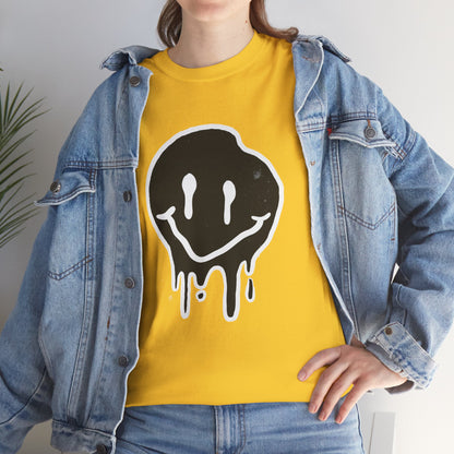 Melting Smiley Unisex Heavy Cotton Tee