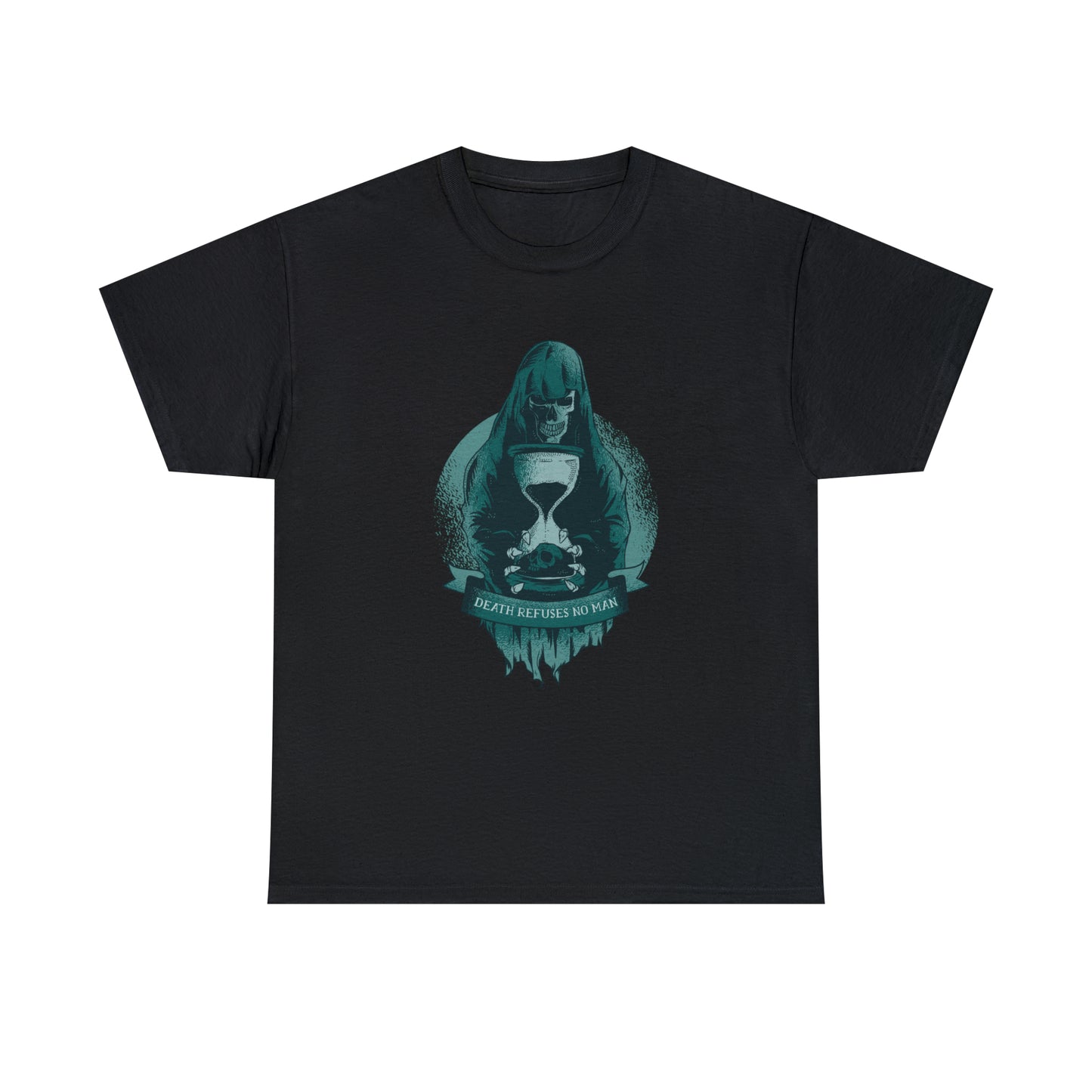 Death Refuses No Man Grim Reaper Unisex Heavy Cotton Tee