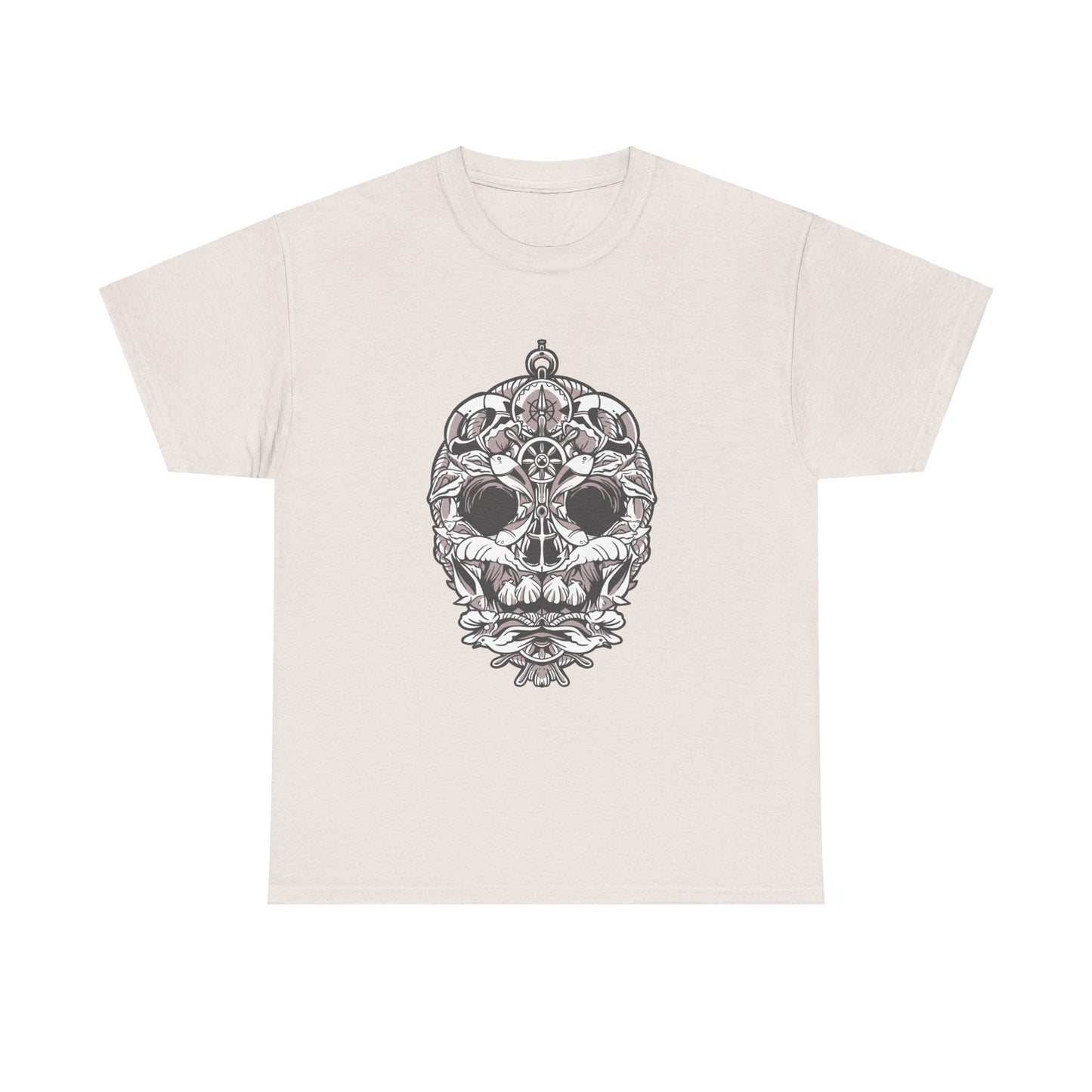 Nautical Skull Unisex Heavy Cotton Tee