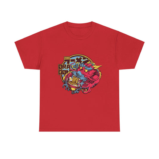 Dragon with Ramen Unisex Heavy Cotton Tee