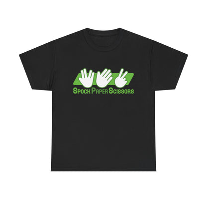 SpockPaperSicssors Unisex Heavy Cotton Tee