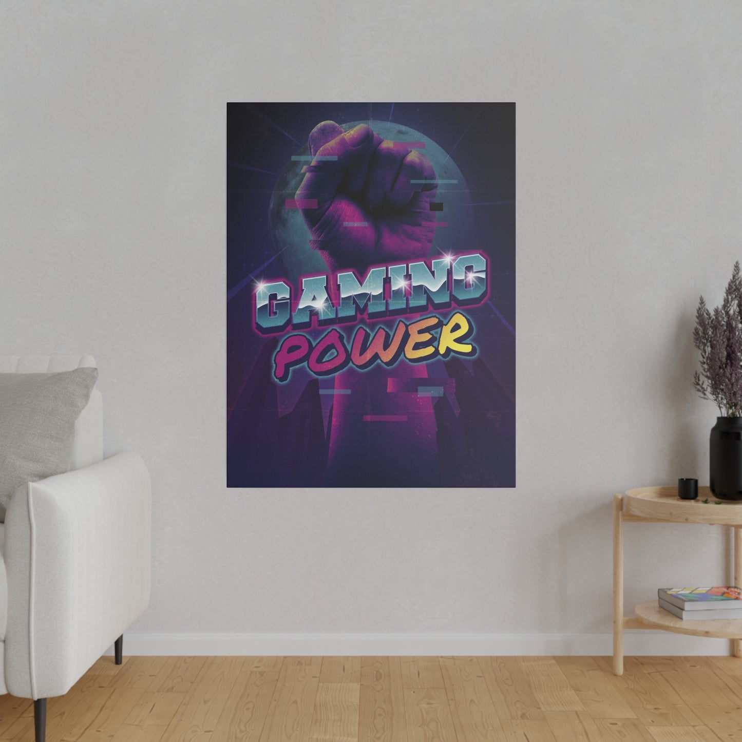 Gaming Power Matte Canvas Print, Stretched, 0.75"