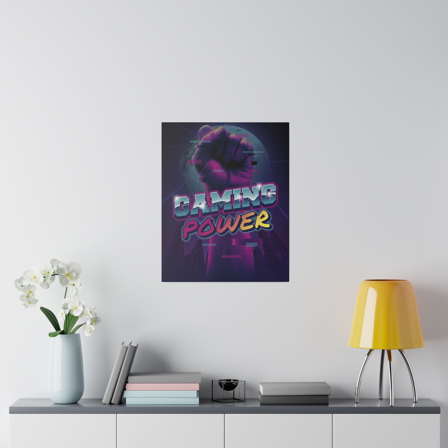 Gaming Power Matte Canvas Print, Stretched, 0.75"