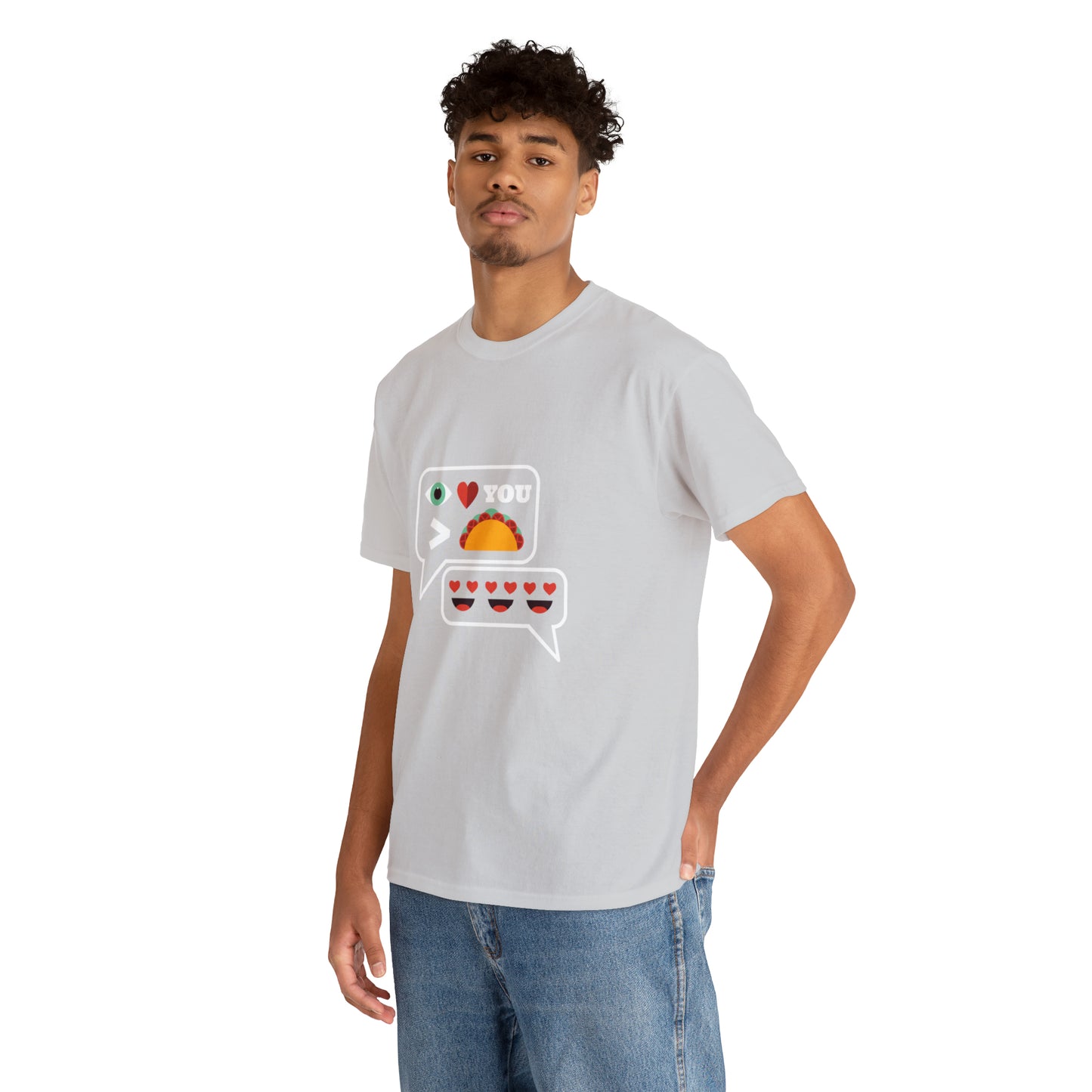 I Love You More Than Tacos Unisex Heavy Cotton Tee