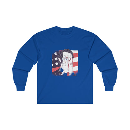 Ashamed Abraham Lincoln Ultra Cotton Long Sleeve Tee