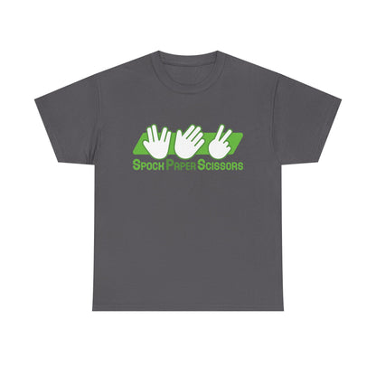 SpockPaperSicssors Unisex Heavy Cotton Tee