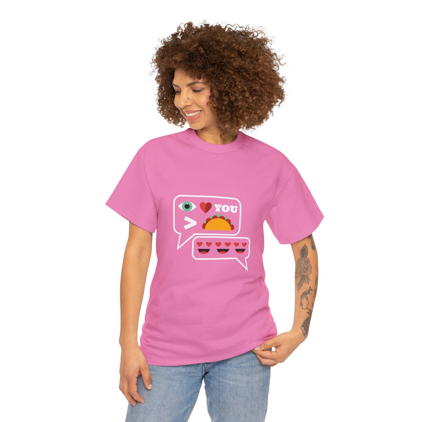 I Love You More Than Tacos Unisex Heavy Cotton Tee