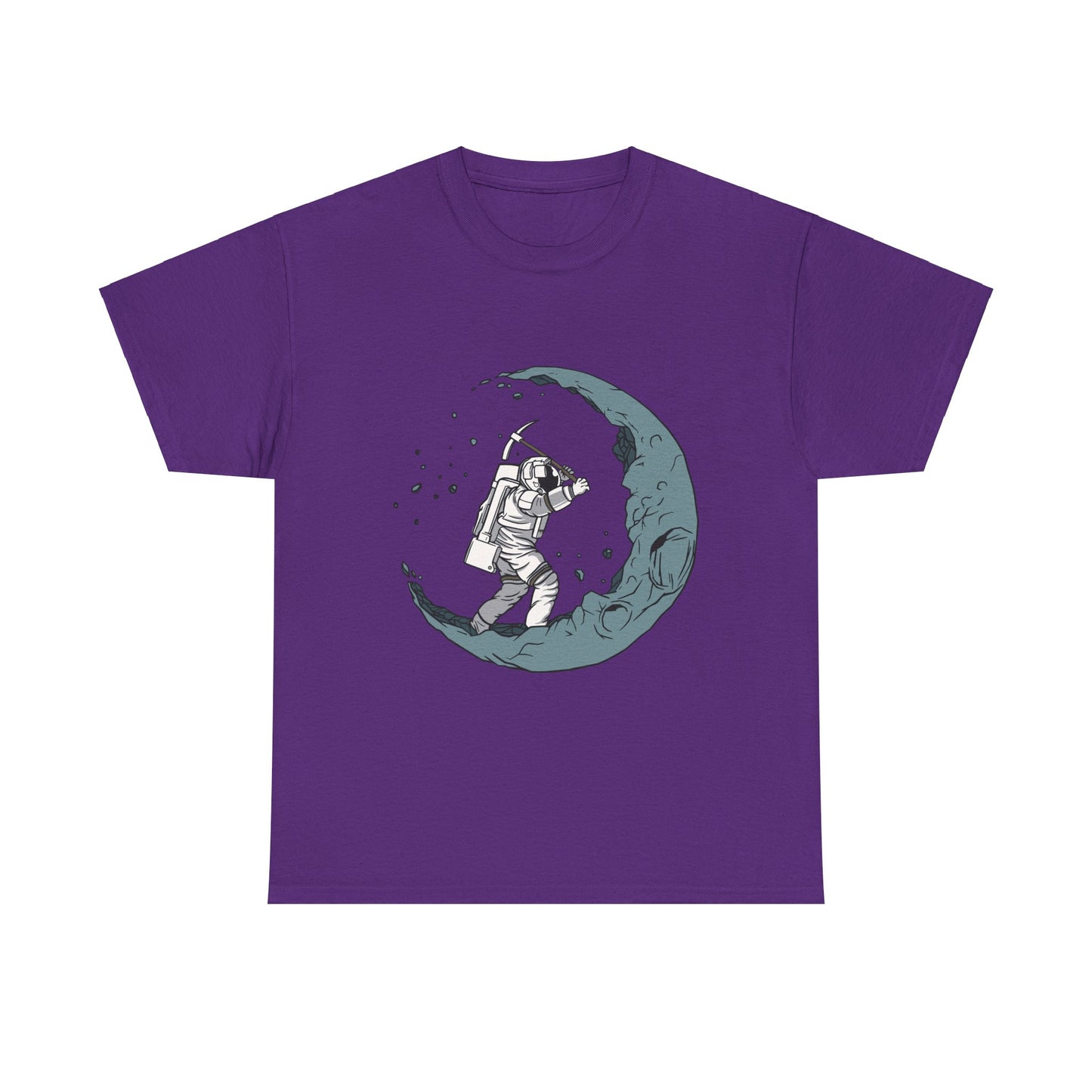 Astronaut Moon Digger Unisex Heavy Cotton Tee