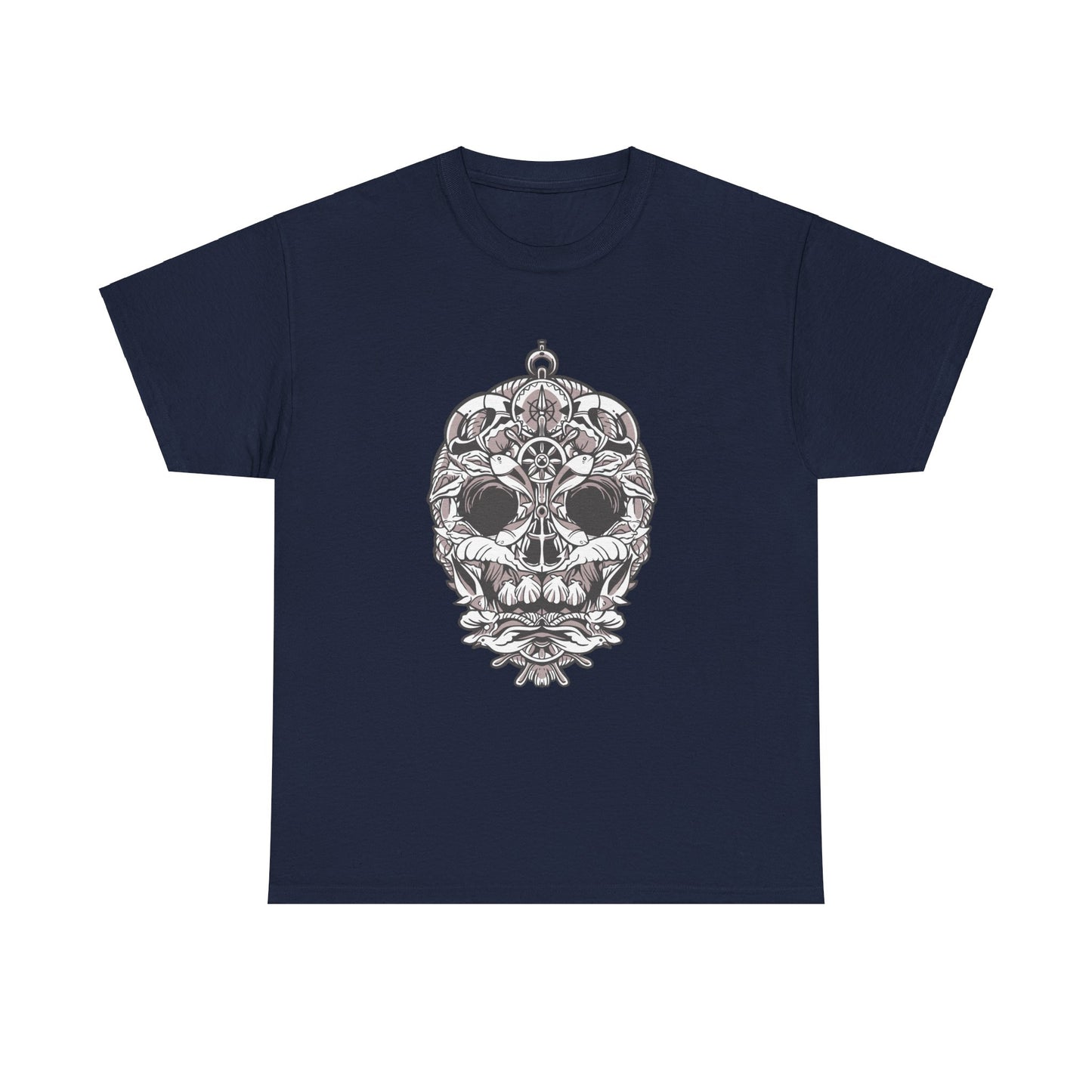 Nautical Skull Unisex Heavy Cotton Tee