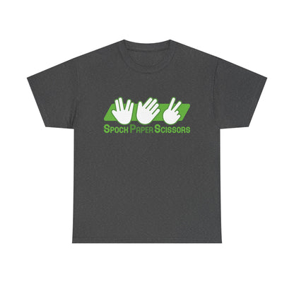 SpockPaperSicssors Unisex Heavy Cotton Tee
