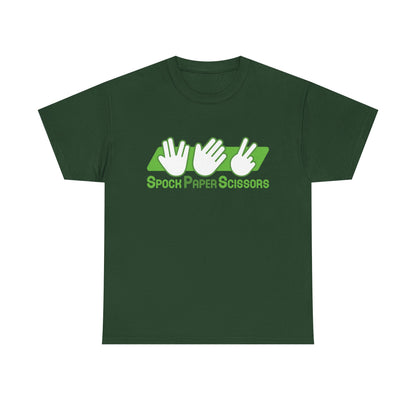 SpockPaperSicssors Unisex Heavy Cotton Tee
