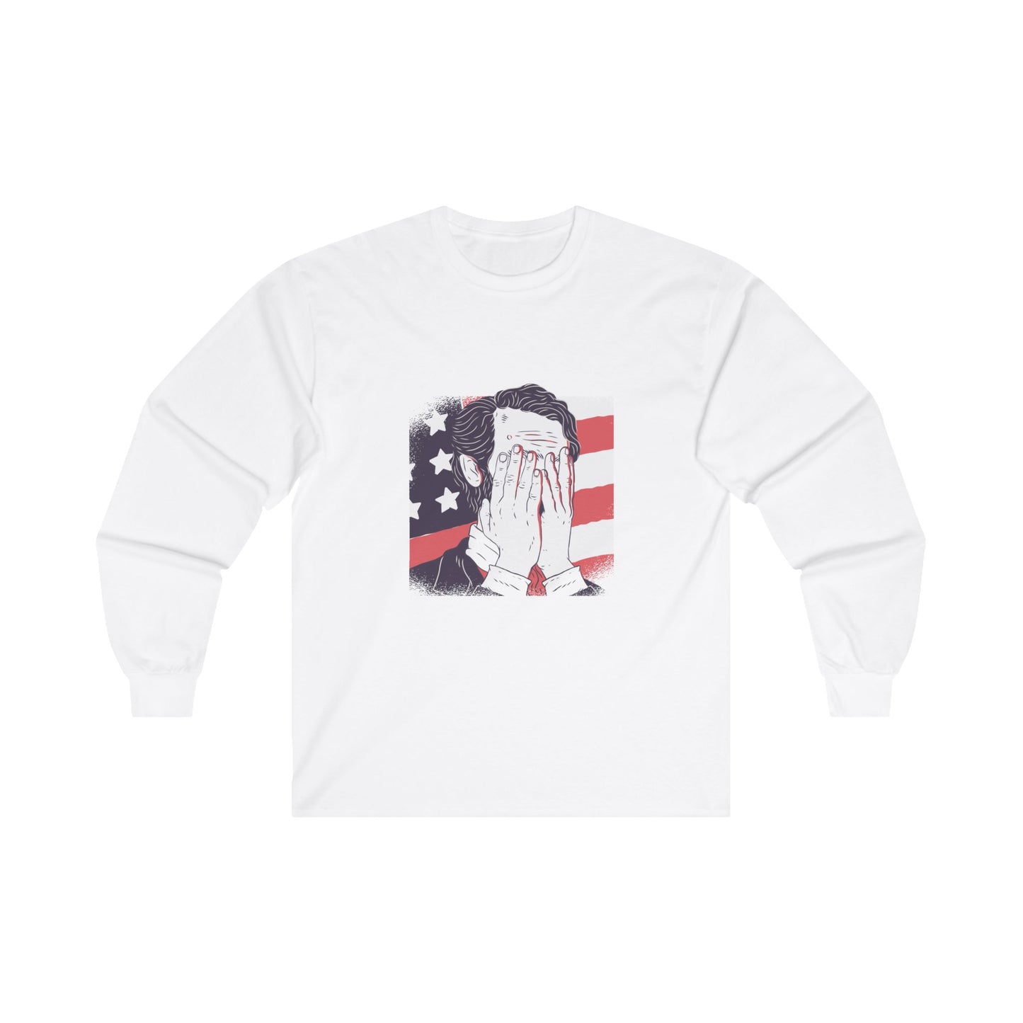 Ashamed Abraham Lincoln Ultra Cotton Long Sleeve Tee