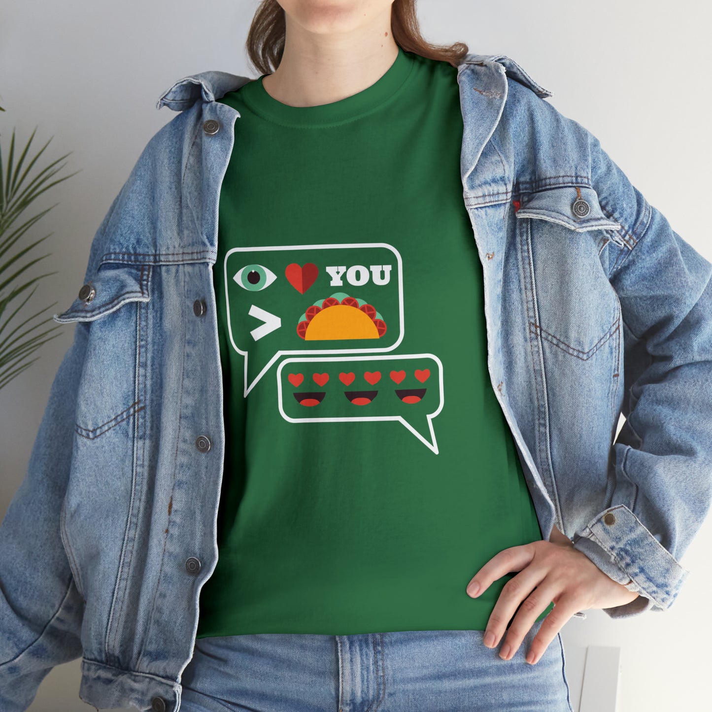 I Love You More Than Tacos Unisex Heavy Cotton Tee