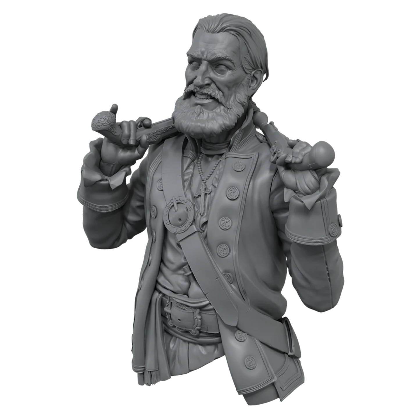 1/10 Scale Resin Model Elliot "Lucky Shot" Manyard Bust Unassembled and Unpainted Kit