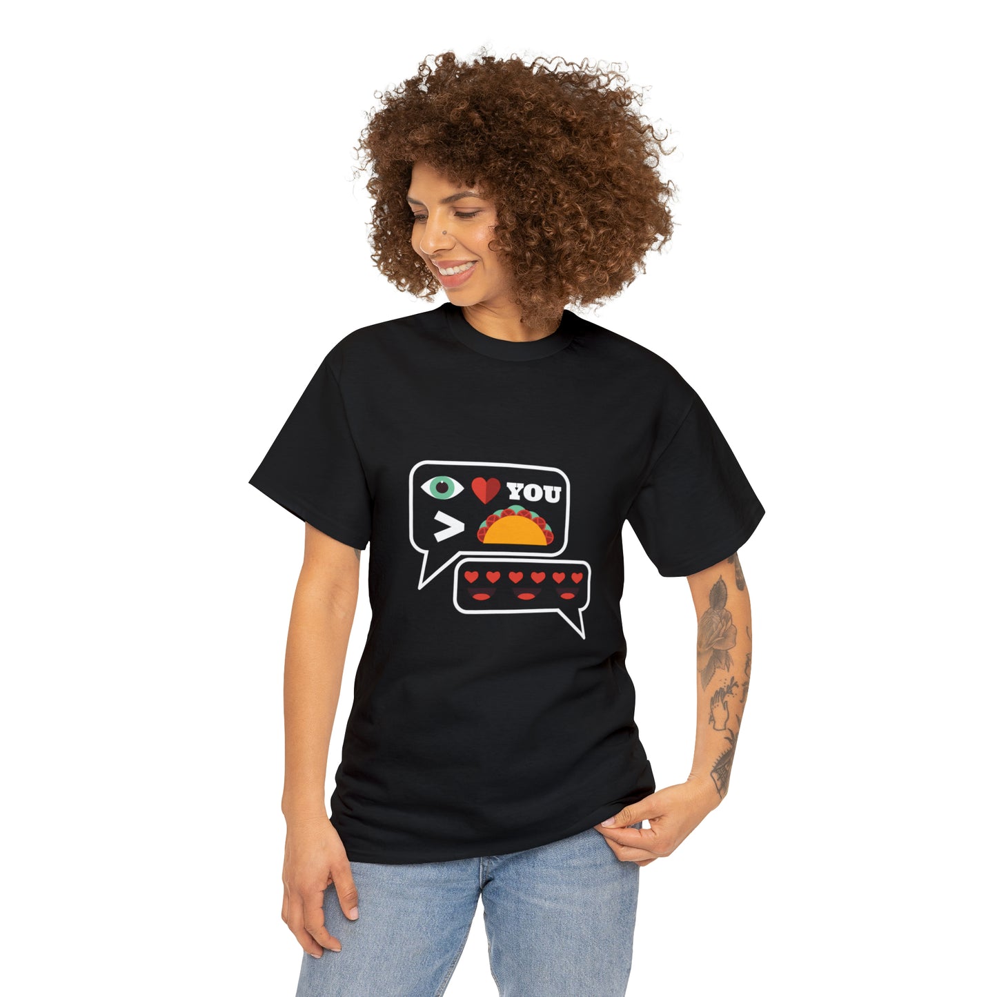 I Love You More Than Tacos Unisex Heavy Cotton Tee