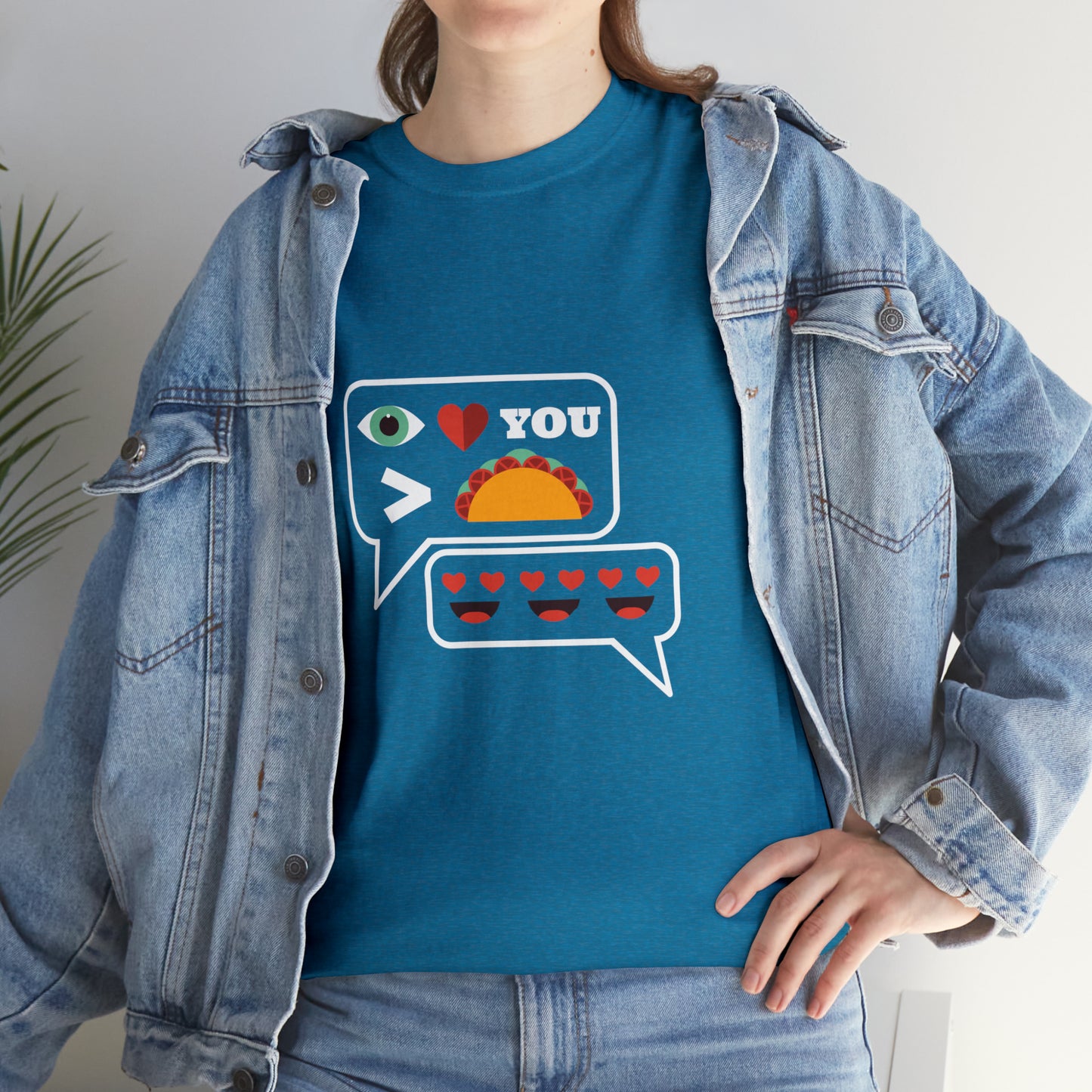 I Love You More Than Tacos Unisex Heavy Cotton Tee