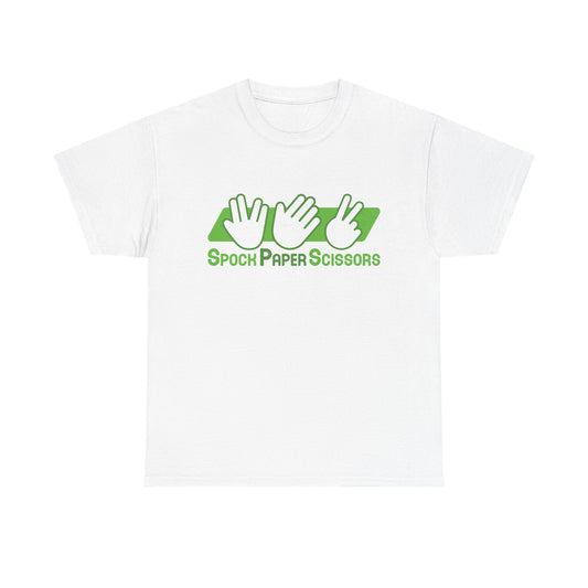SpockPaperSicssors Unisex Heavy Cotton Tee