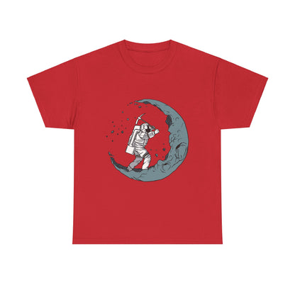 Astronaut Moon Digger Unisex Heavy Cotton Tee