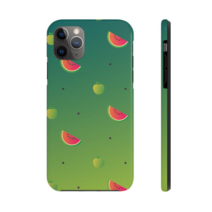 Summer Apple and Watermelon Tough iPhone Cases
