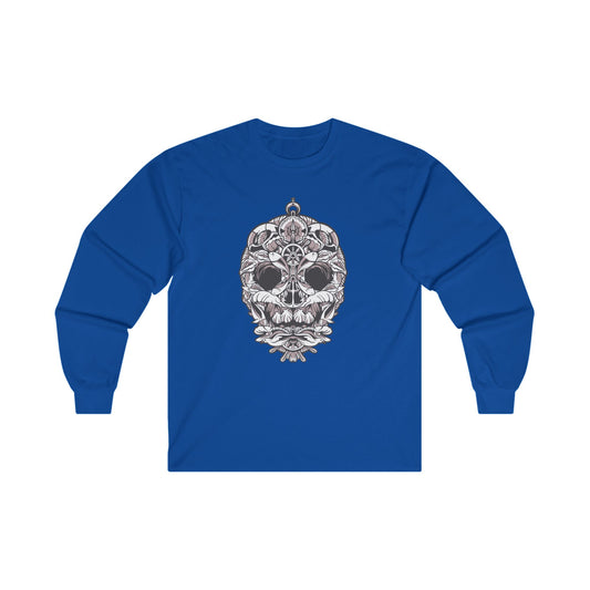 Nautical Skull Ultra Cotton Long Sleeve Tee