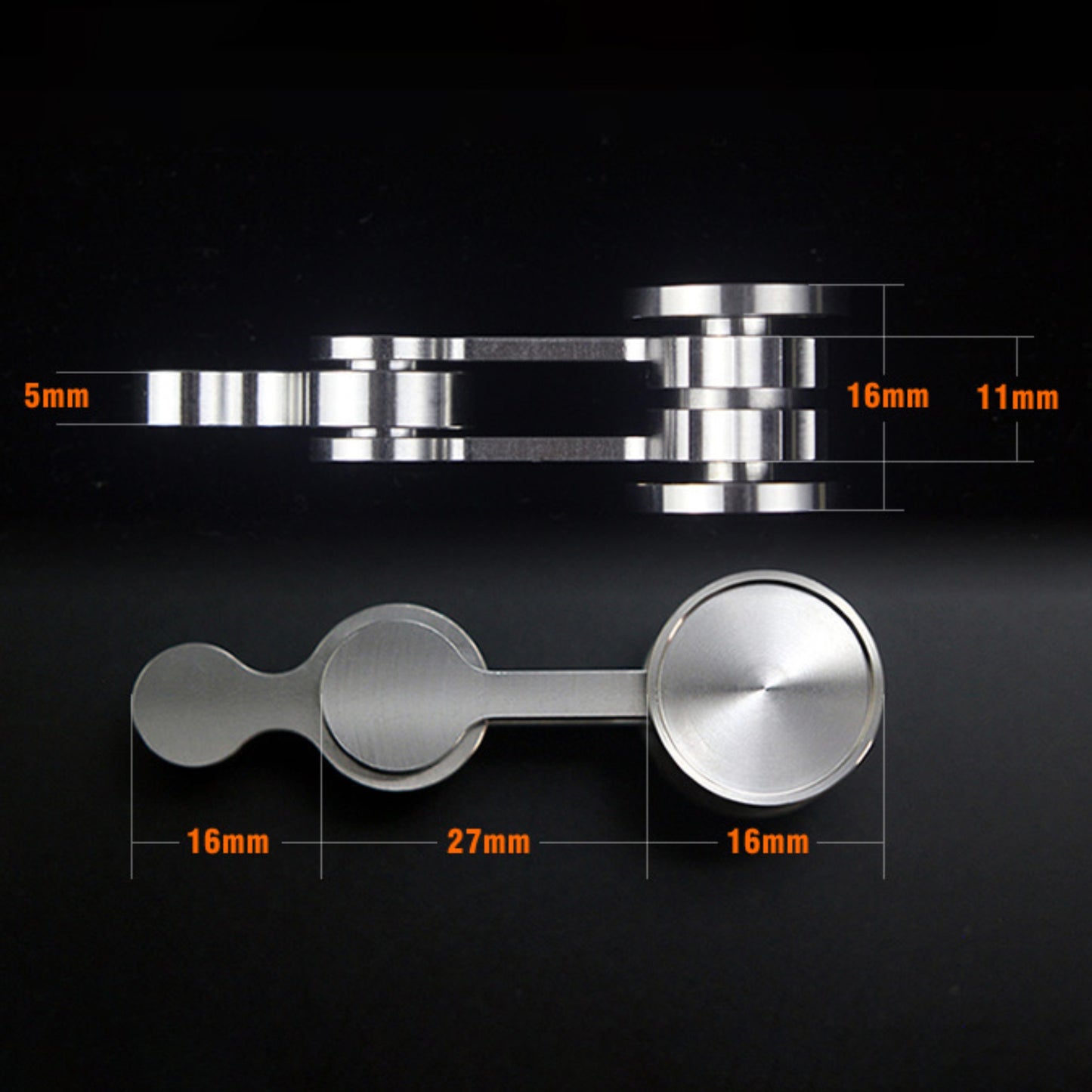 Stainless Steel Anti-Anxiety Stress Relief Fidget Spinner Hand Toy