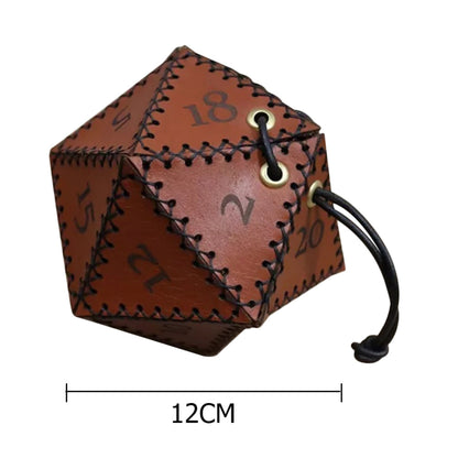 Synthetic Leather Polygonal Game Dice Storage Bag