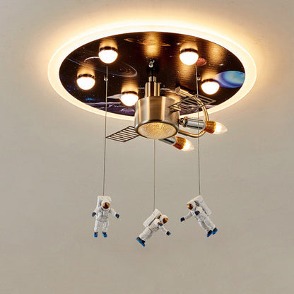 Children's Bedroom Astronaut Space Ceiling Lamp