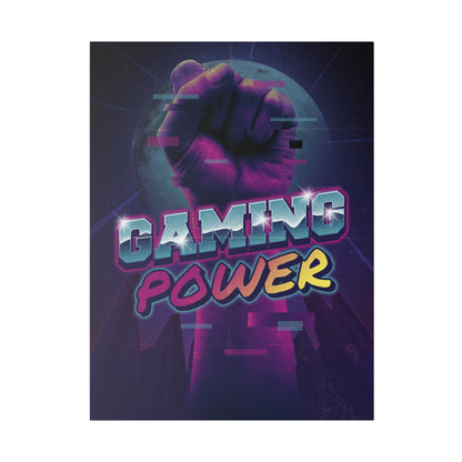 Gaming Power Matte Canvas Print, Stretched, 0.75"