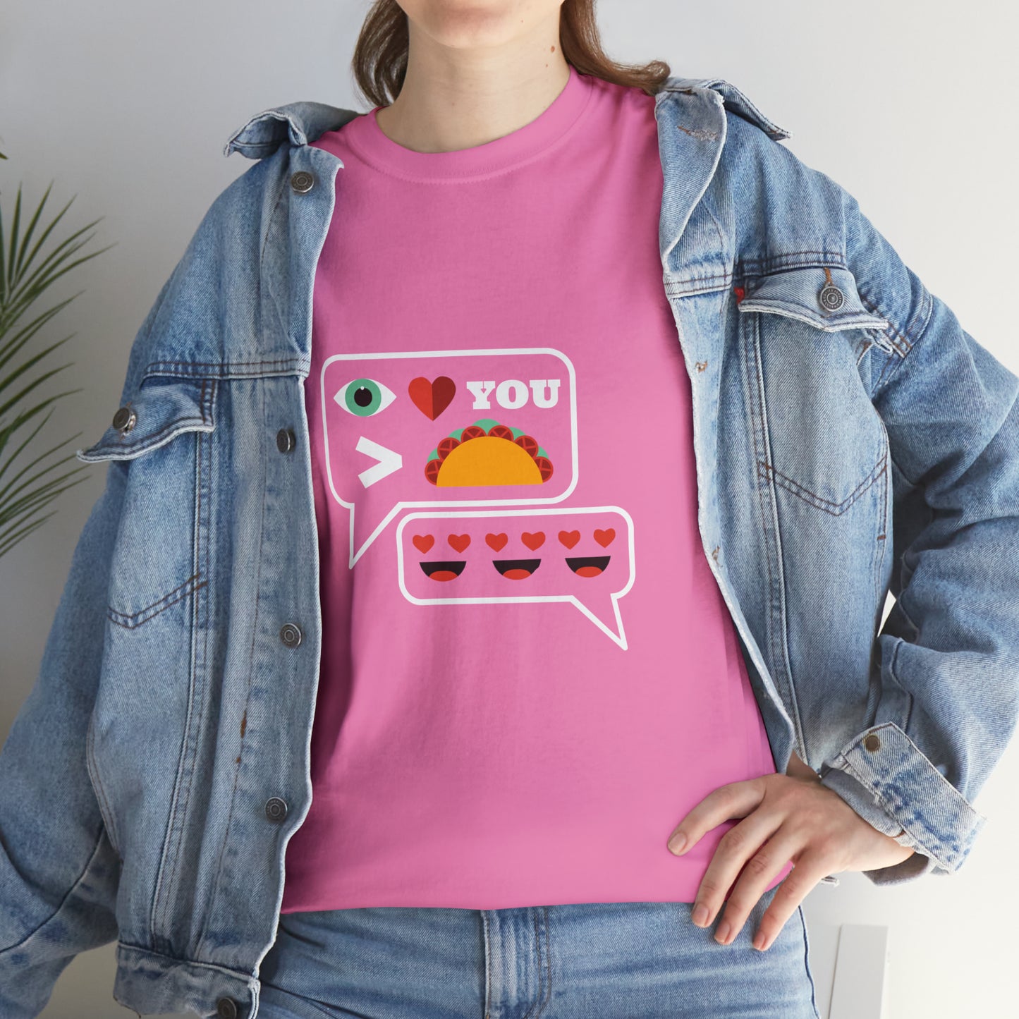 I Love You More Than Tacos Unisex Heavy Cotton Tee