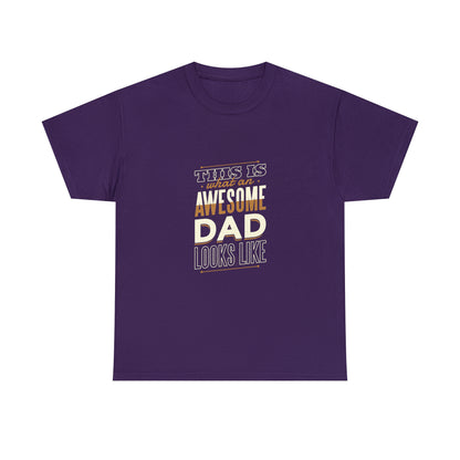 Awesome Dad Unisex Heavy Cotton Tee