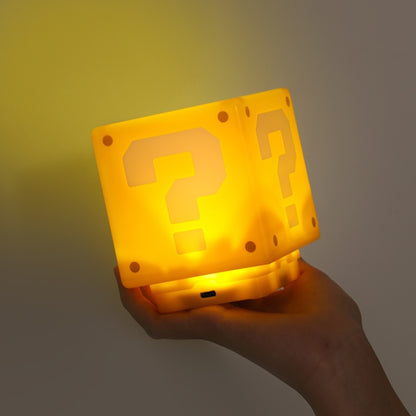Bandai Super Mario Bros Plastic LED Question Mark Brick USB Night Light