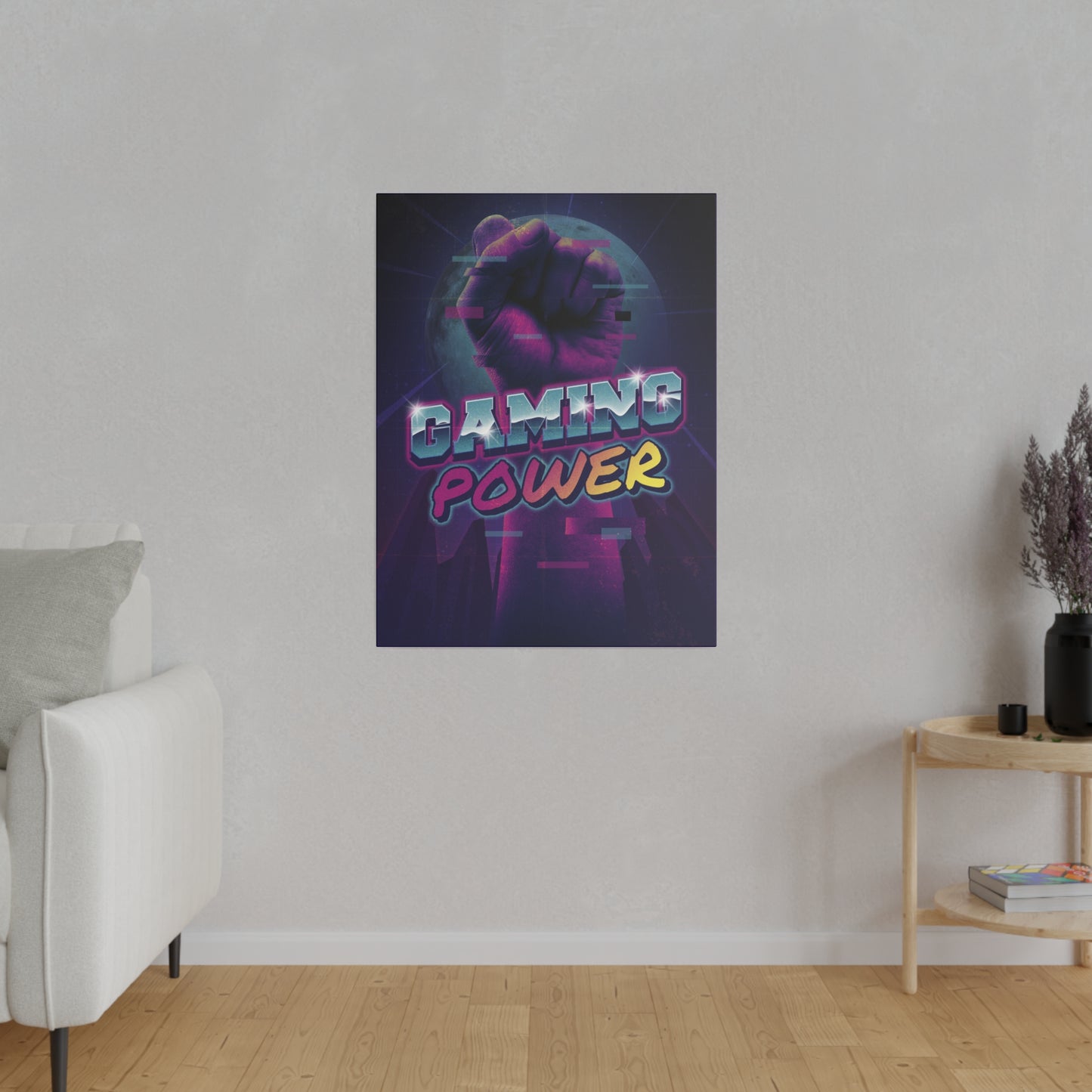 Gaming Power Matte Canvas Print, Stretched, 0.75"